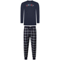Lucky Brand Mens Pyjama Set Crew Neck Flannel Pants Cotton Lounge Sleepwear