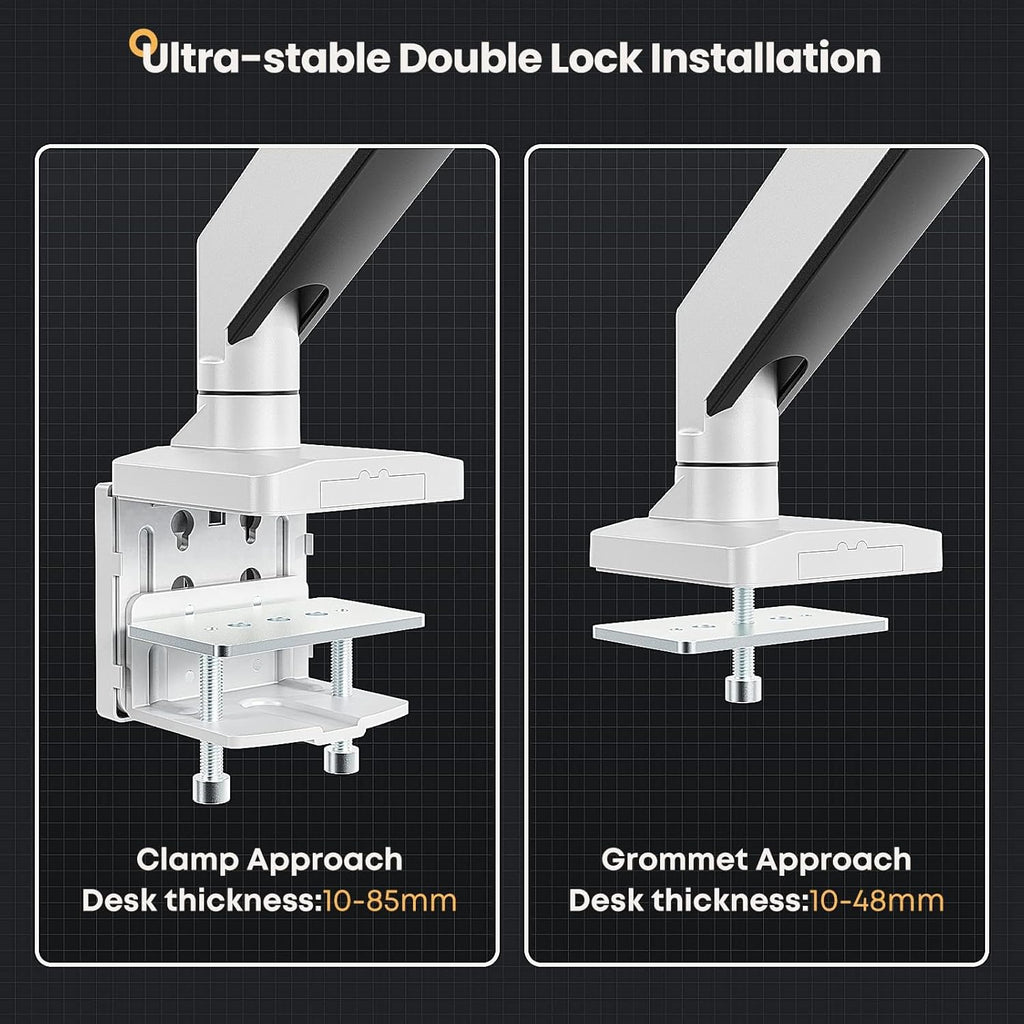 Ultrawide Monitor Arm 17 to 49 Inch Heavy Duty Gas Assisted Mount PUTORSEN