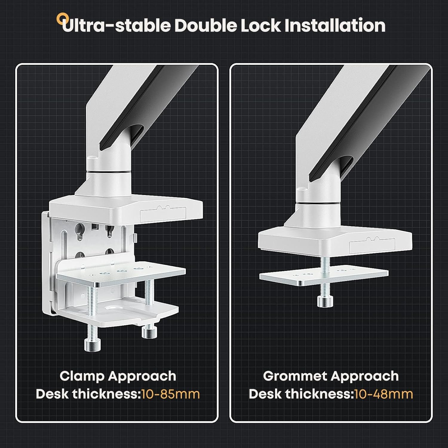 Ultrawide Monitor Arm 17 to 49 Inch Heavy Duty Gas Assisted Mount PUTORSEN