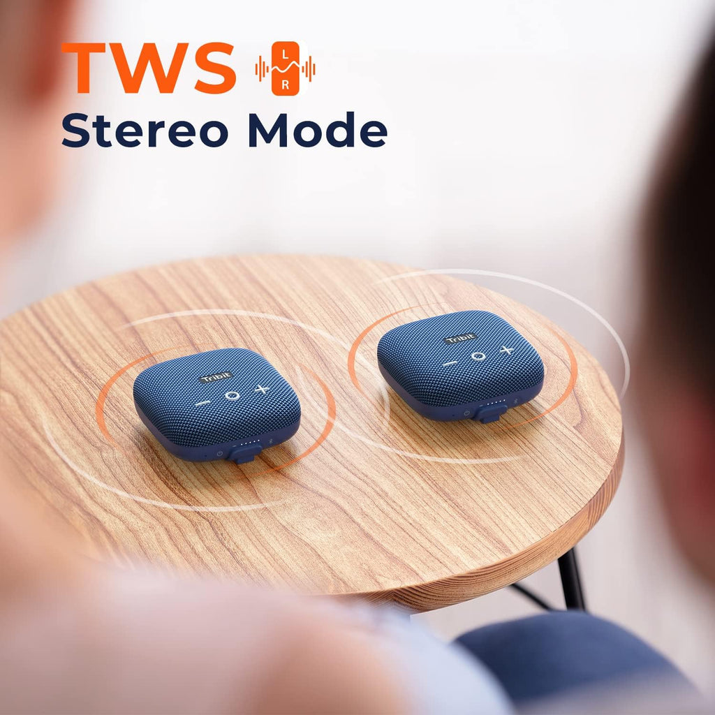 Tribit StormBox Micro 2 Bluetooth Speaker, IP67, XBass, Wireless Pairing
