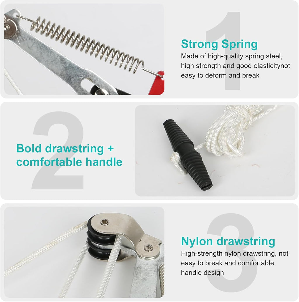 Tree Pole Pruner 8m Manual Pruning Saw with Scissors Gloves Maxant