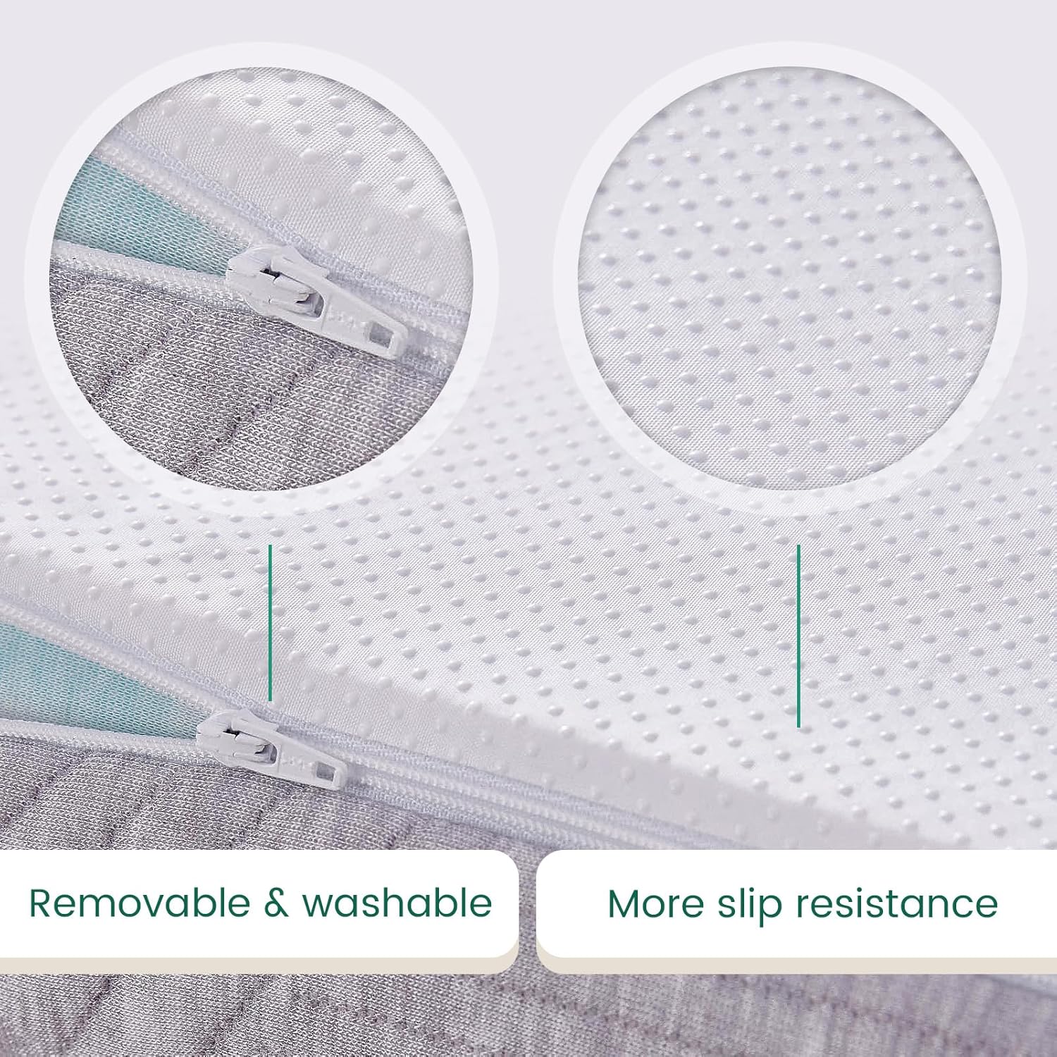 Mattress Topper Double Bed 135x190cm Thick with Bamboo Fibre Cover Bonnvia