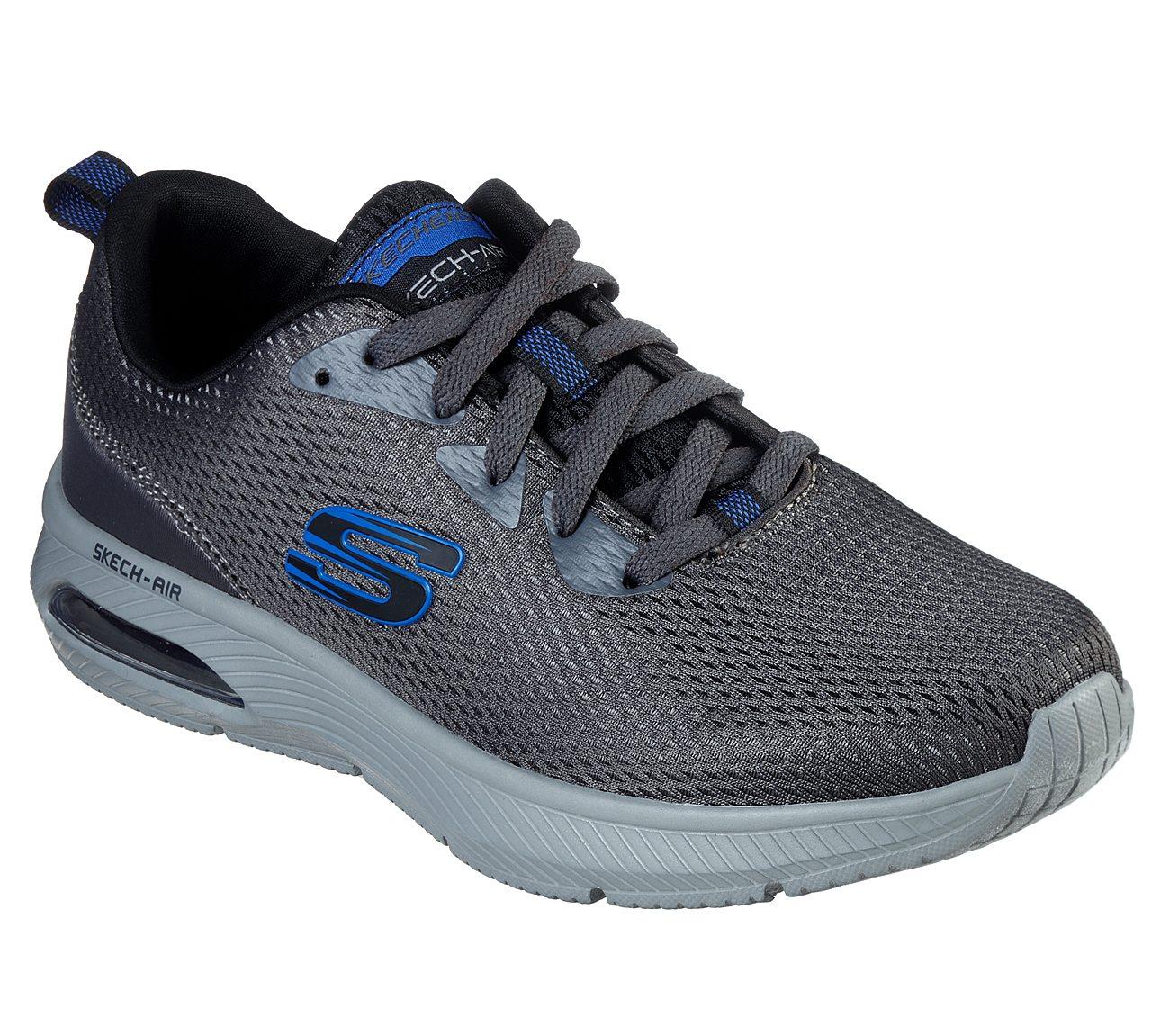 SKECHERS Men's Skech-Air: Dyna-Air Comfort Training And Walking Sneakers in Charcoal/Black