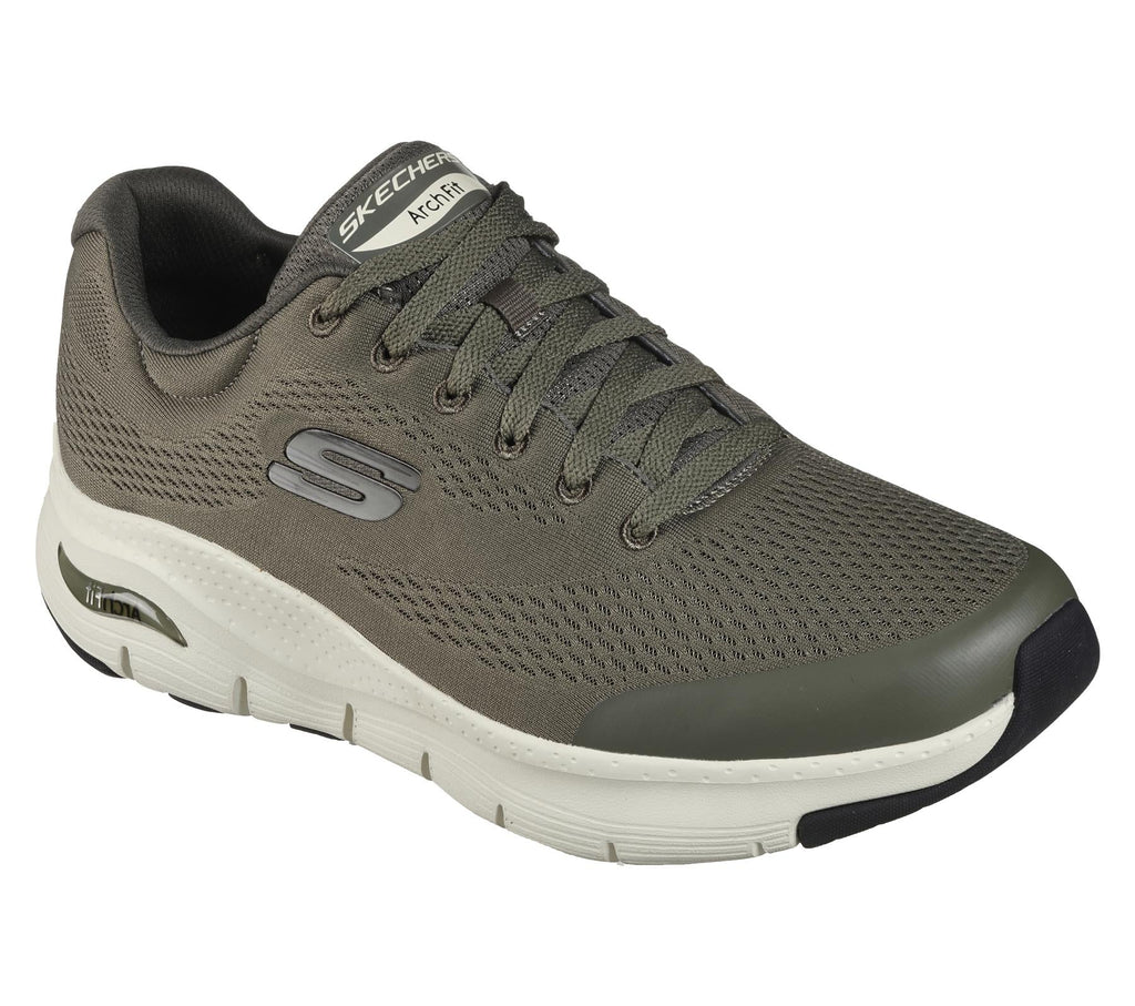 Skechers Arch Fit Walking Sports Shoes In Olive Upto Size UK 6 to UK 13