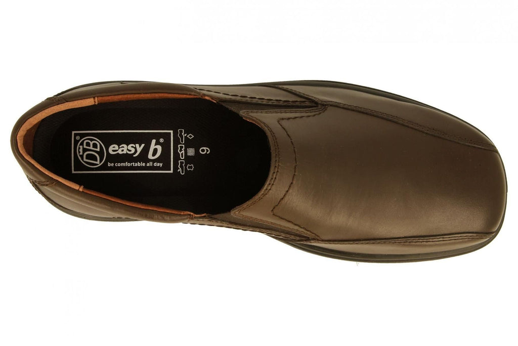 Mens (Chris 2) 2V Fit By Db Shoes in Black Leather UK6 to UK12