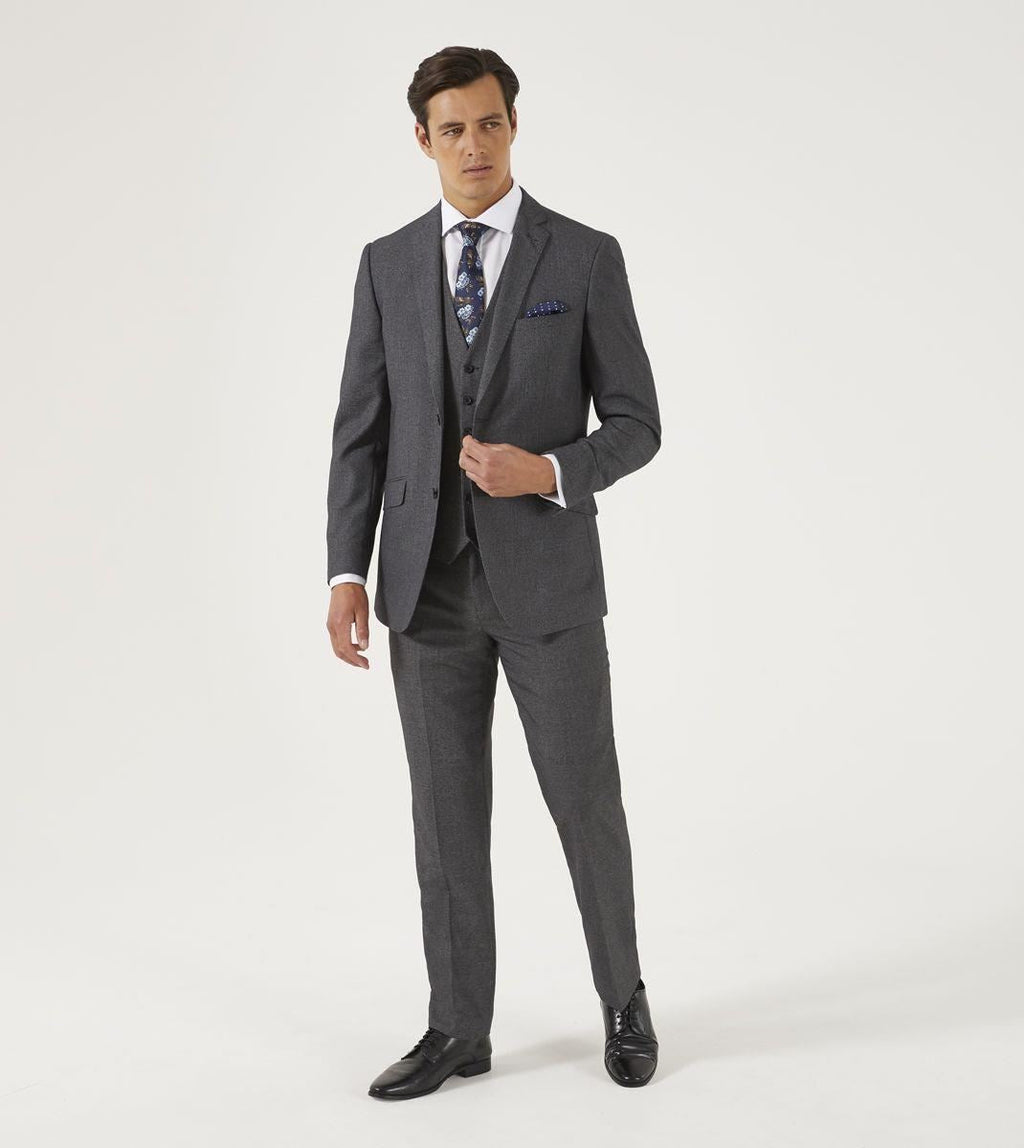Skopes Men's Harcourt Tailored Fit Jacket in Grey 34 to 62 Short to Long