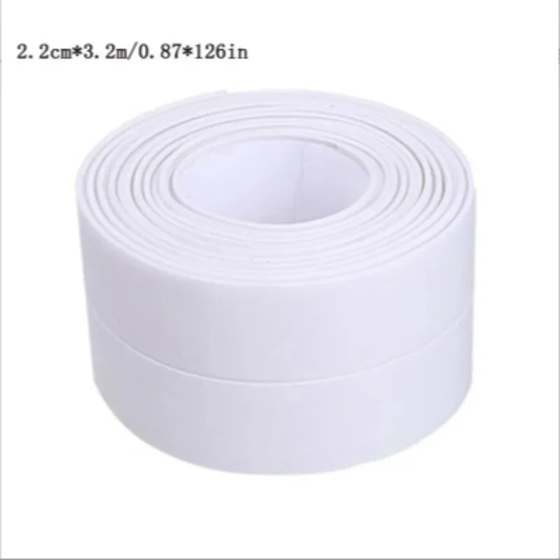 Shower Bath Sealing Tape Strips PVC Self Adhesive Waterproof Wall Sticker for Bathroom Kitchen Seal Caulk Strip Sink Mold Proof