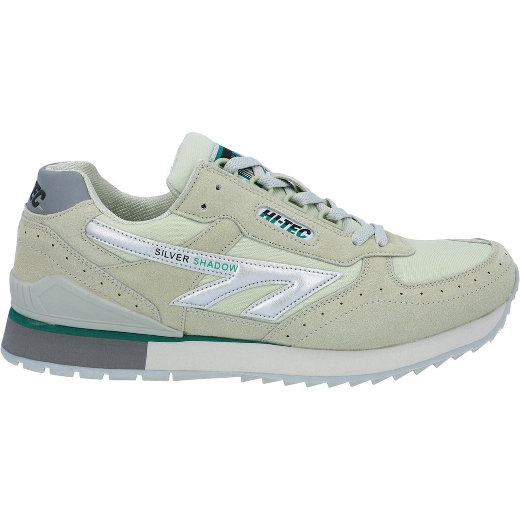 Hi-Tec Men's Silver Shadow OG Trainer in Silver/Grey/Green 7 to 13