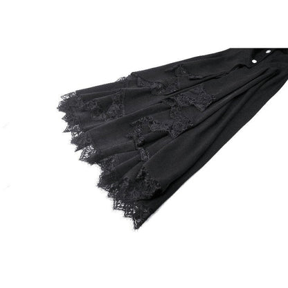 Dark in Love Eira Lace and Faux Fur Trimmed Hooded Coat - Size UK 10 Left Only!