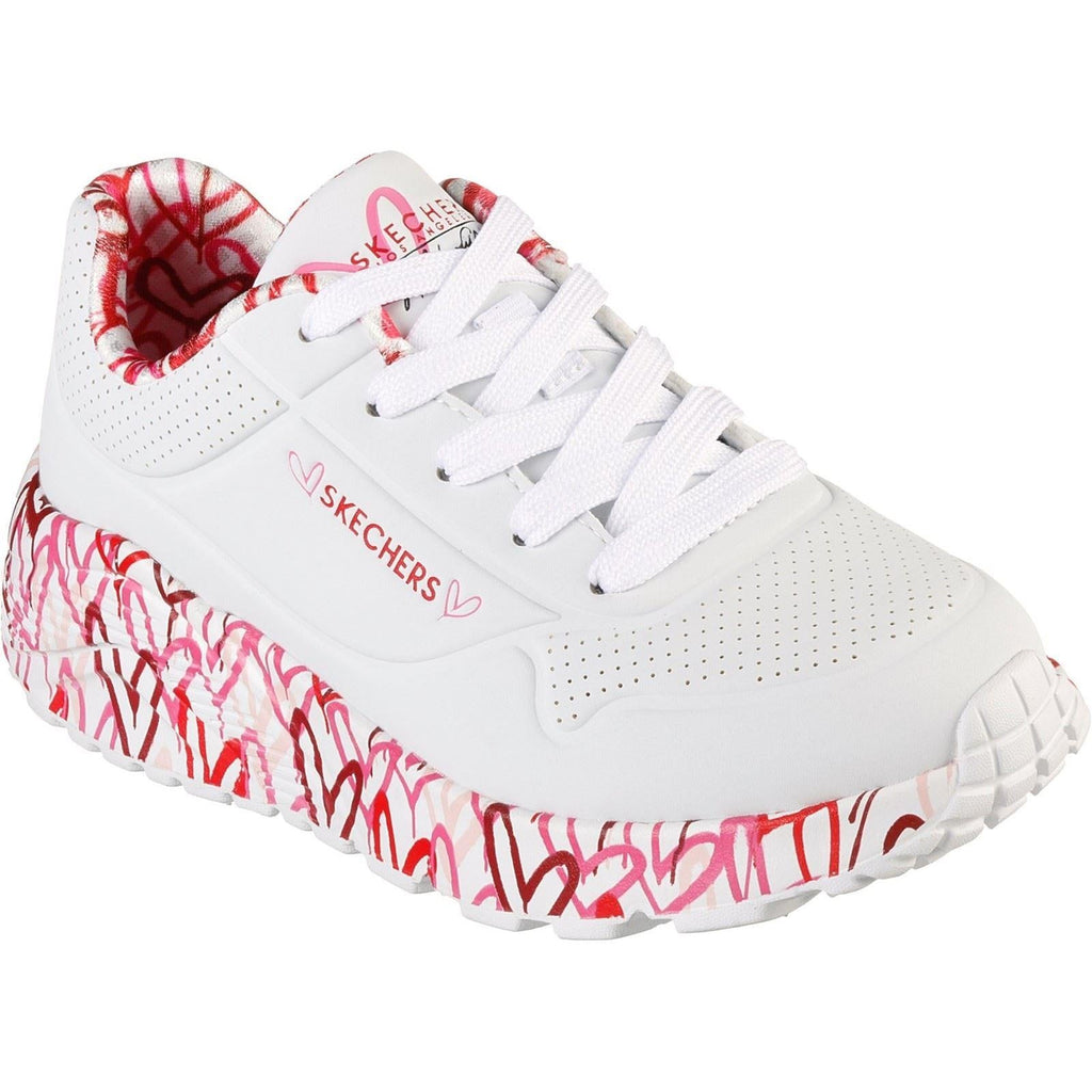 Skechers (GAR314976L) Childrens Sports Uno Lite Lovely Luv in UK 1.5 to 13.5