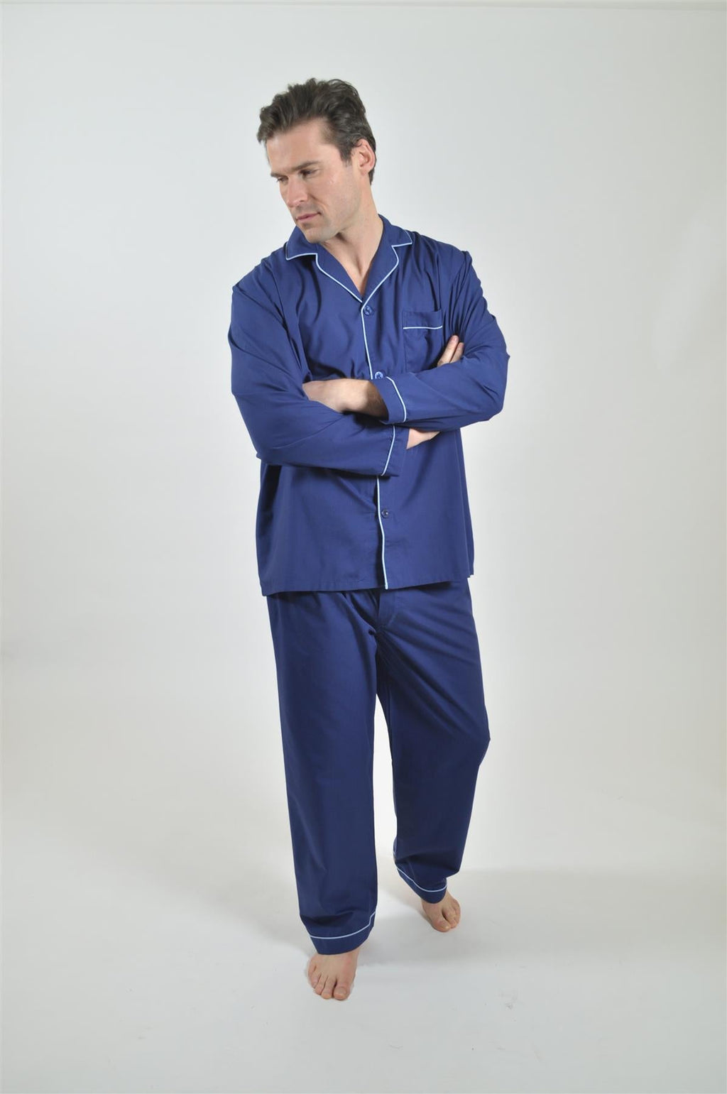 Rael Brook Men's Plain Pyjamas Size Small-4XL  in  4 Colours