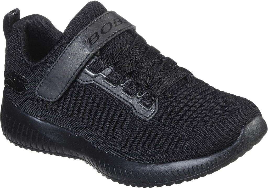Skechers Sport Squad Charm League Trainer Girls BTS in Black/Black