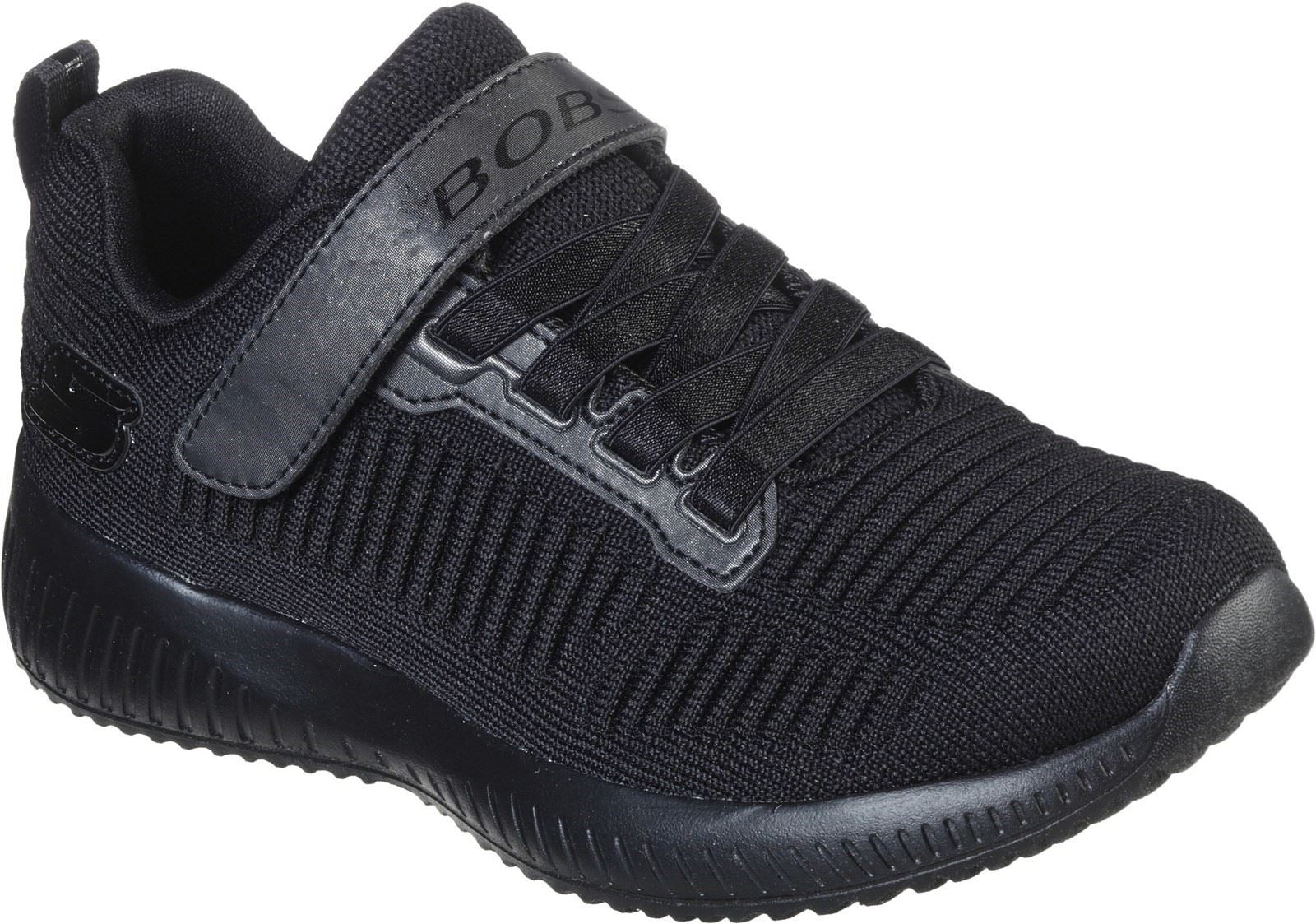 Skechers Sport Squad Charm League Trainer Girls BTS in Black/Black