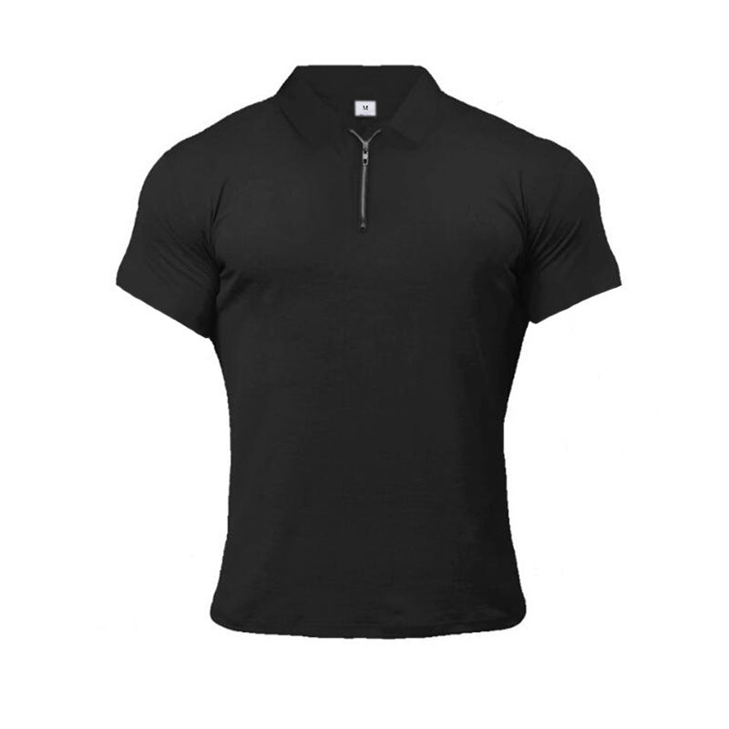 Sports Polo Shirt Summer Short-sleeved Tops Men's Short-Sleeved Polo Shirt Solid Color Men's T-Shirt Summer Casual Comfortable Men's Clothing