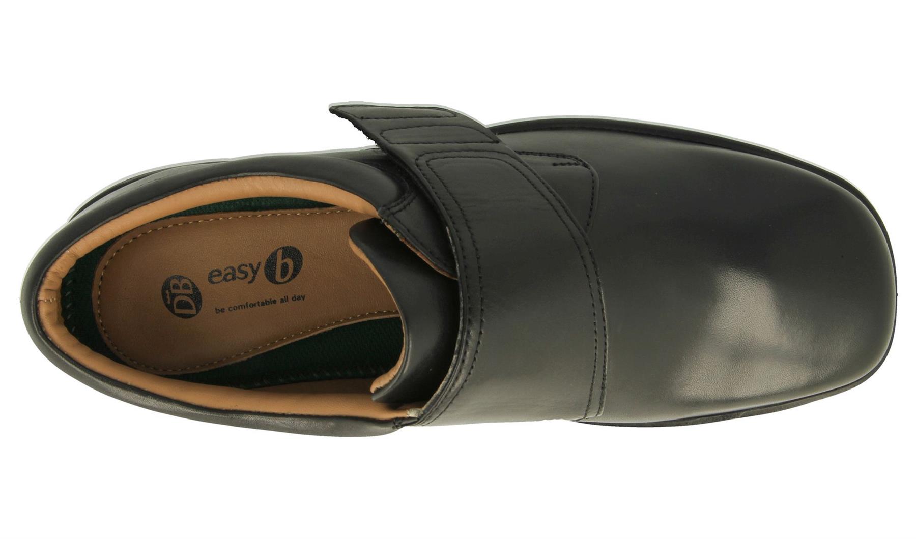 DB Shoes Women's Extra Wide Fit (6V) Benny Shoes in Black, Size 6 to 14