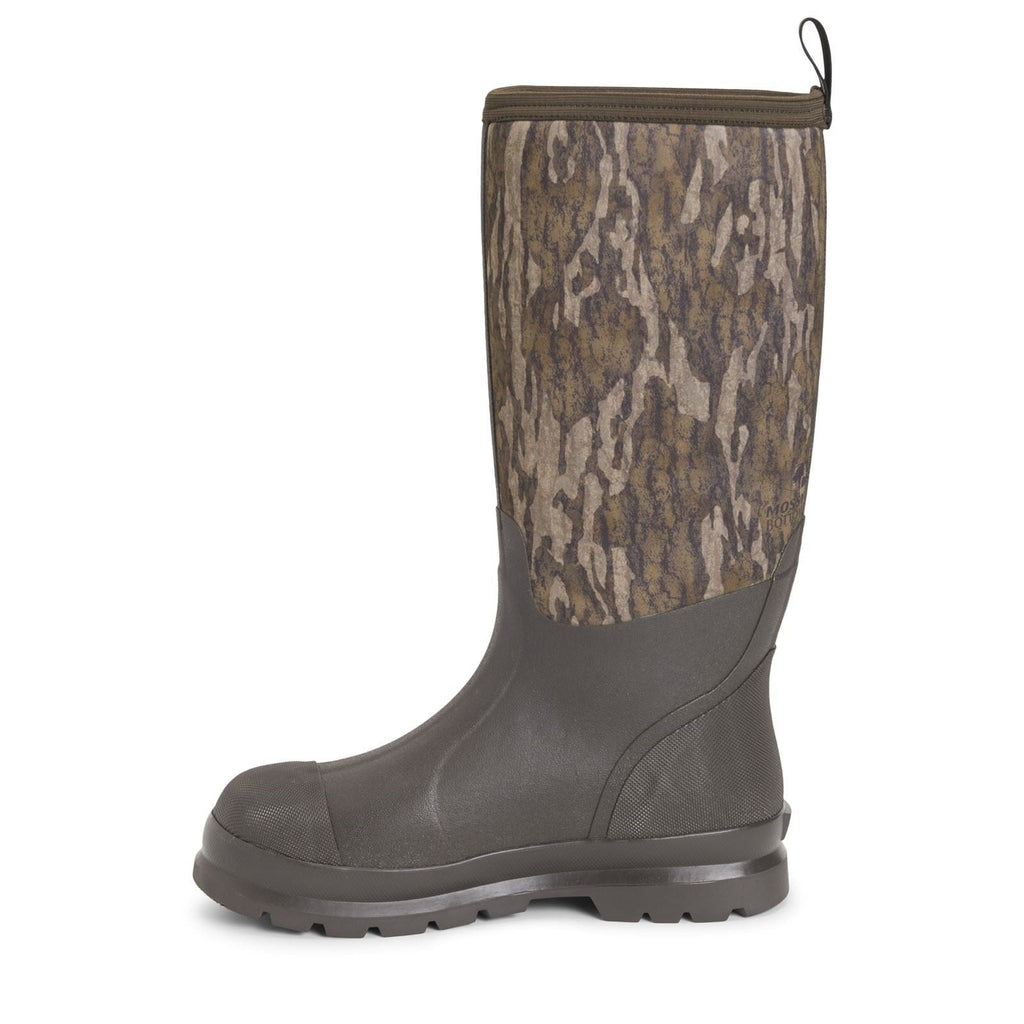 Muck Boots Men's Chore Hi Gamekeeper Tall Boots in Mossy Oak Bottomlands 2 to 12