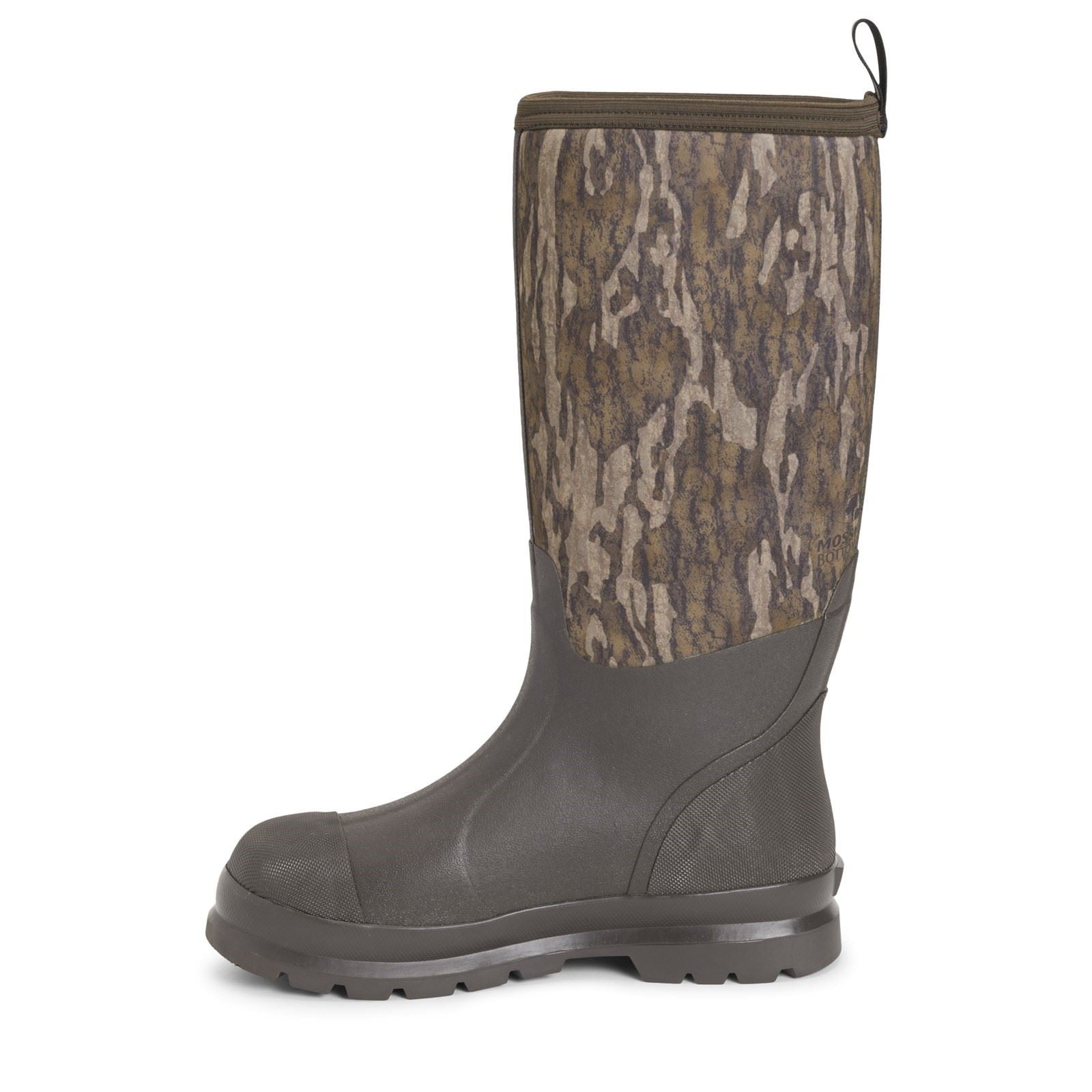 Muck Boots Men's Chore Hi Gamekeeper Tall Boots in Mossy Oak Bottomlands 2 to 12