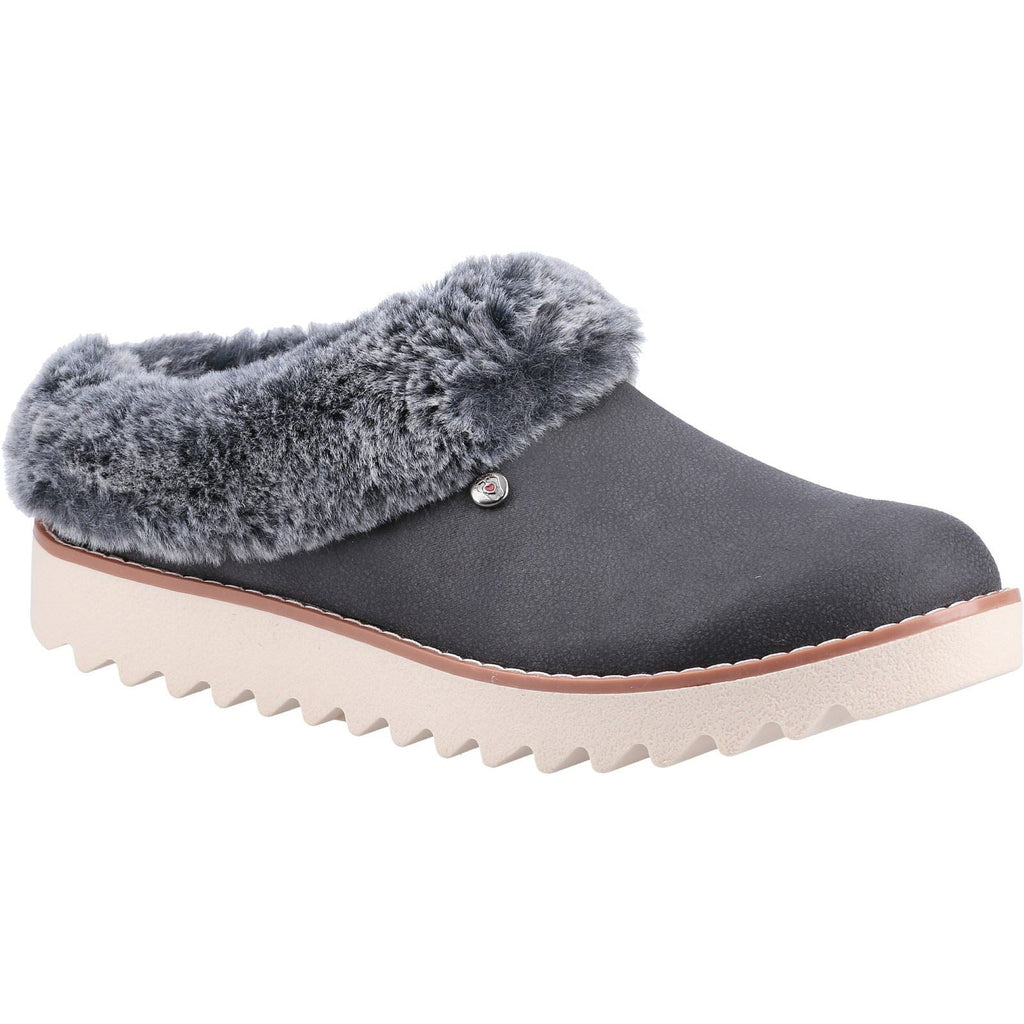 Skechers (GAR113423) Women's BOBS Mountain Kiss Winter Rock Slipper in Charcoal 3 to 8
