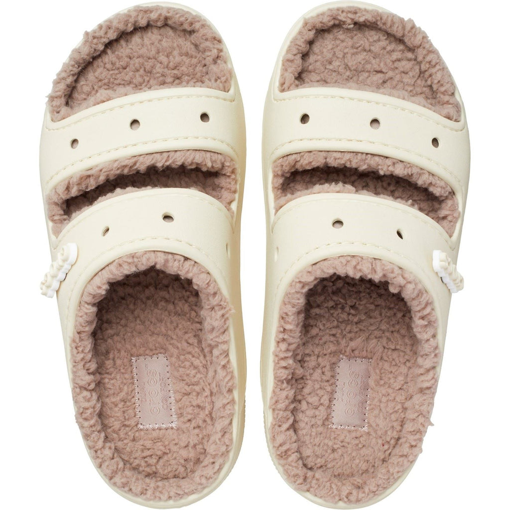 Crocs Women's Classic Cozzzy Sandal in Bone 3 to 8