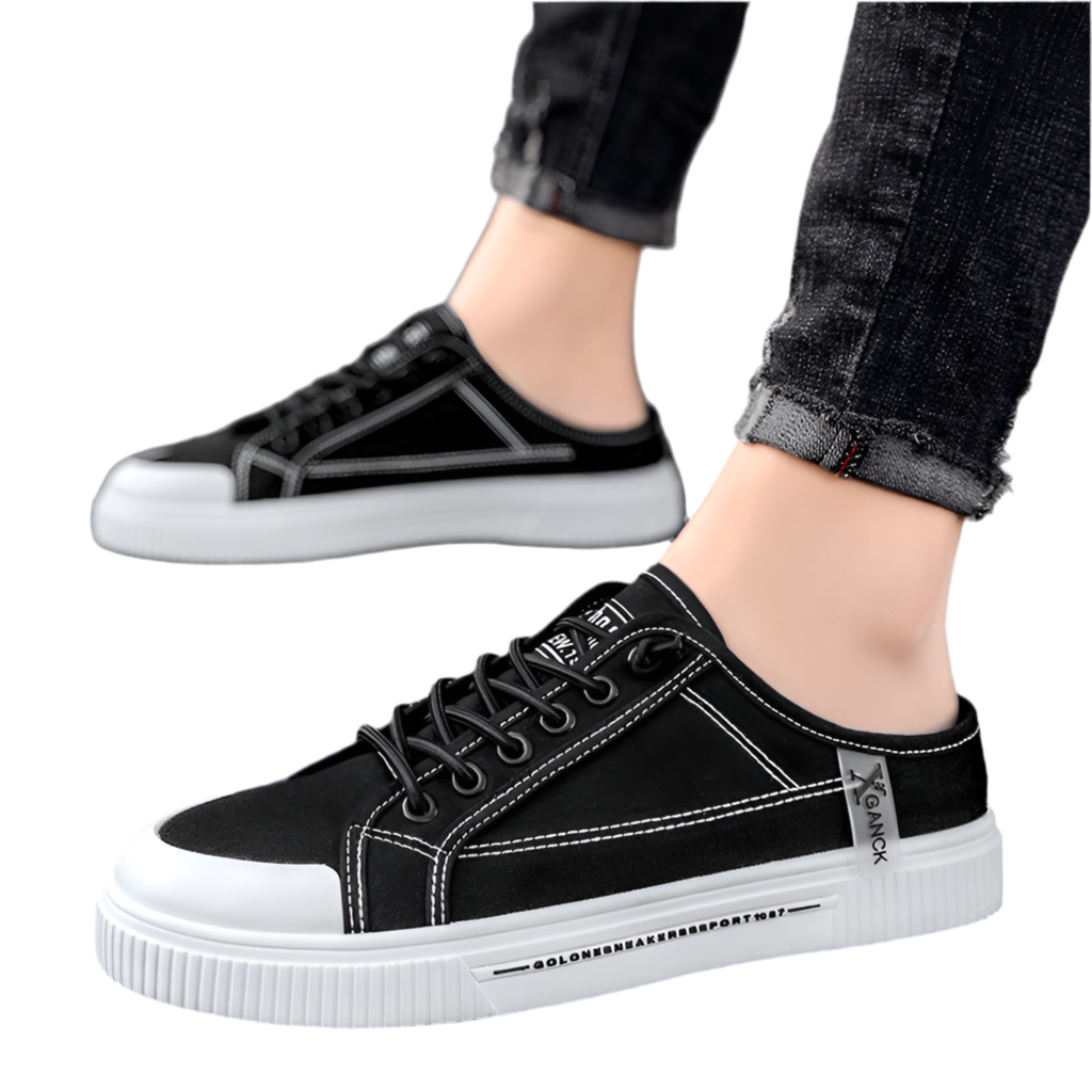Men's Versatile Casual Sneakers Heelless Canvas Shoes
