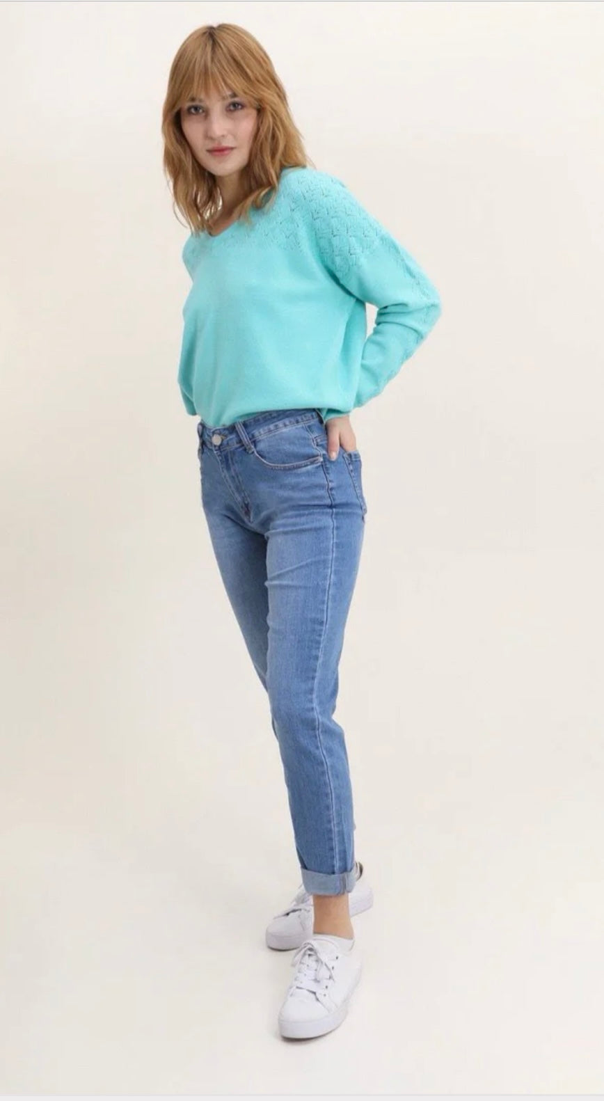 G Smack Mom Fit Jeans | Style M890 | Turn Up Ankle Denim
