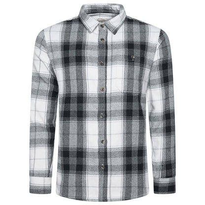 Fat Face Men's Brushed Cotton Check Shirt Long Sleeve Regular Fit S–3XL