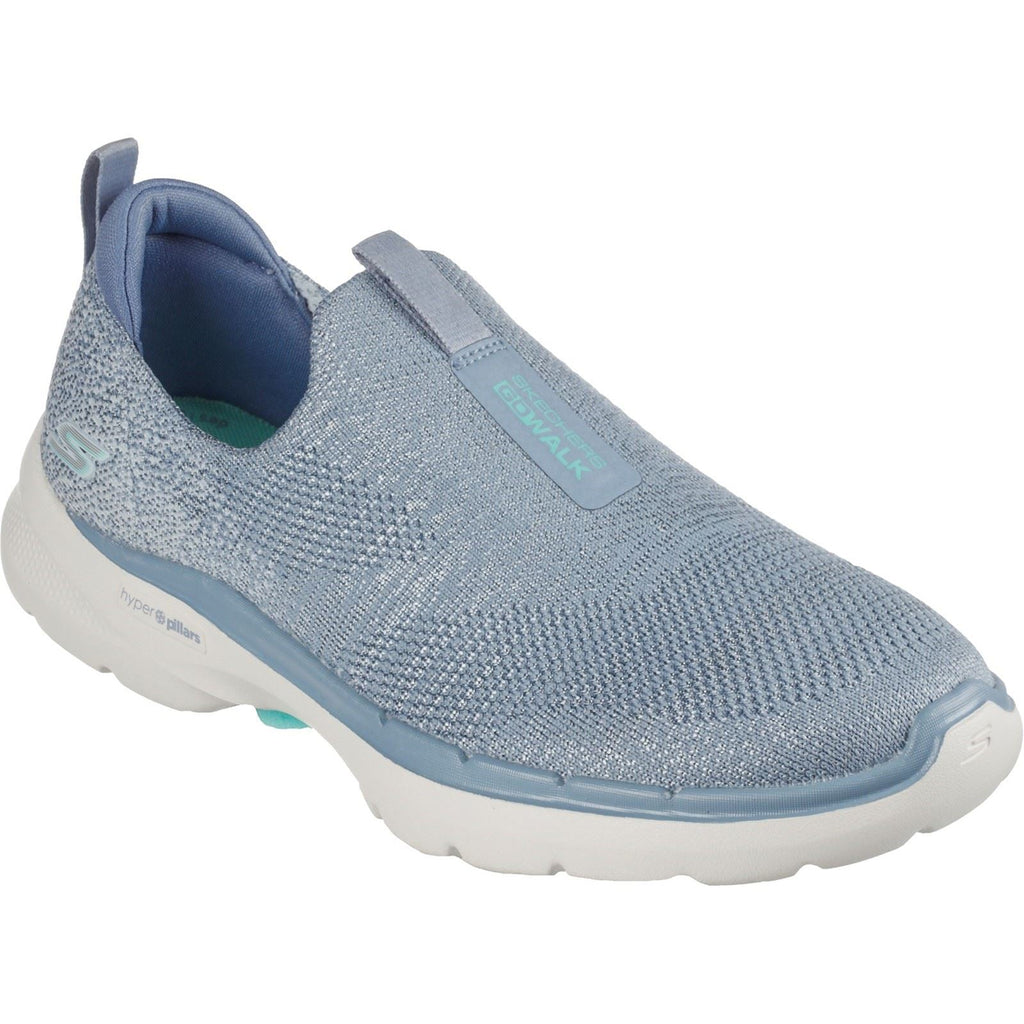 Skechers (GAR124502) Ladies Sports Go Walk 6 Glimmering Shoes in UK 3 to 8