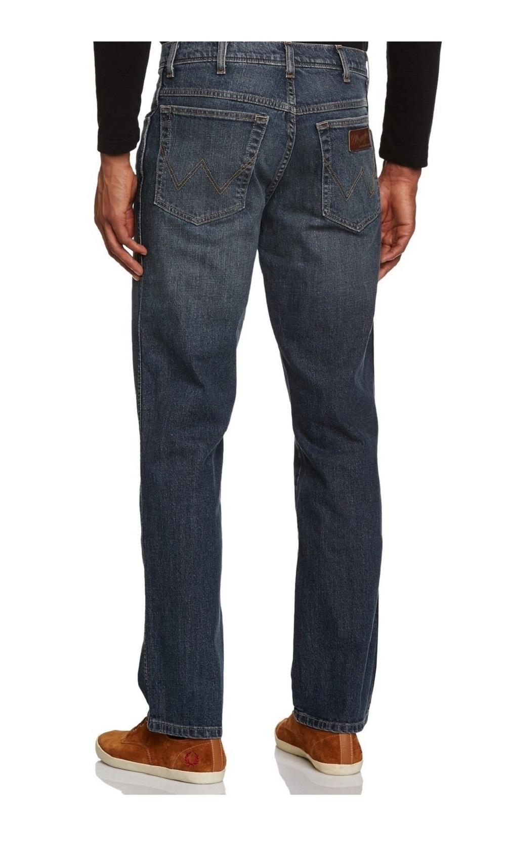 Wrangler Mens Extra Tall Stretch Midused Blue Jeans "Wonderyear"