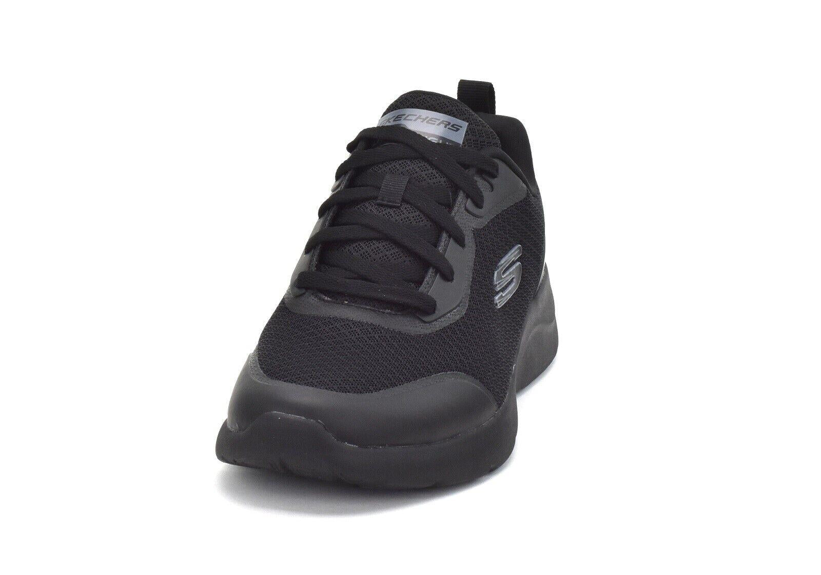 Men's Skechers Dynamight 2.0 Full Pace All Black Trainers Shoes