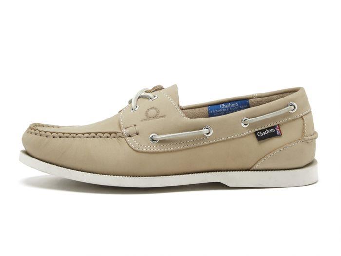 Chatham Mens Pacific II G2 Deck Shoes in Stone