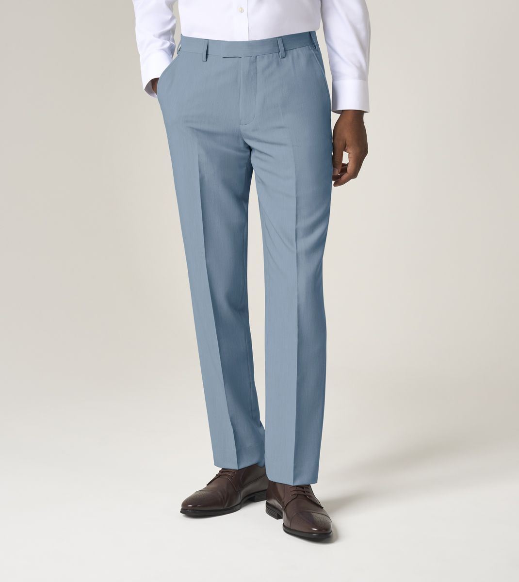 Skopes Beckett Suit Tailored Fit Trouser For Men ins Pale Blue, 30W-58W