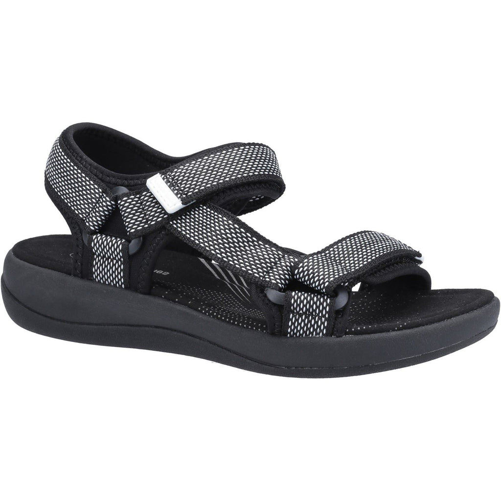 Hush Puppies Sara Quarter Strap Sandal Ladies in Black