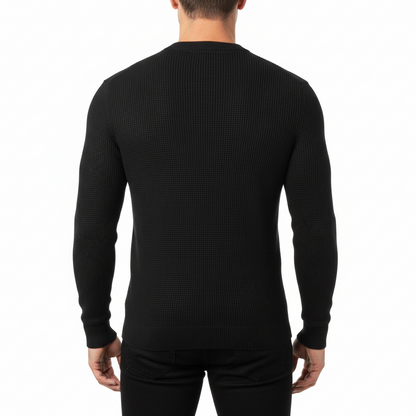 Jasper Conran Debenhams Men's Basketweave Cotton Jumper | Crew Neck Regular Fit | S-3XL