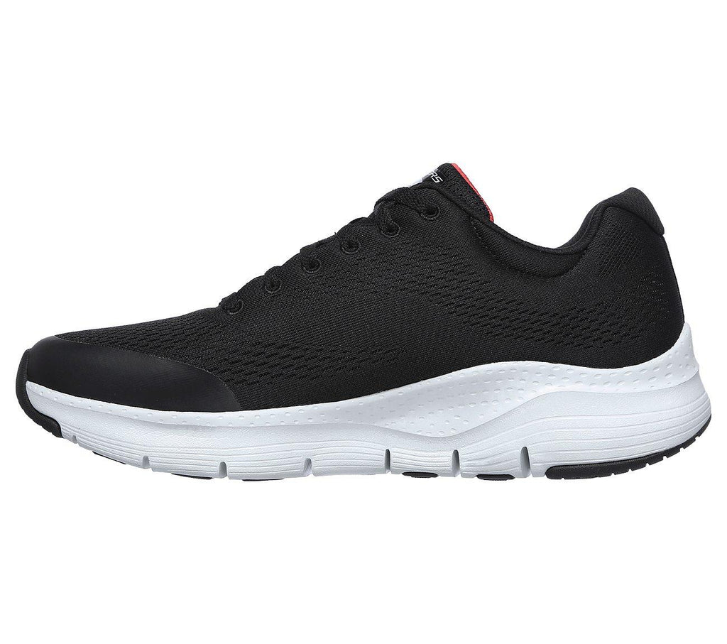 Skechers Arch Fit Walking Sports Shoes In Black/Red Upto Size UK 6 to UK 13
