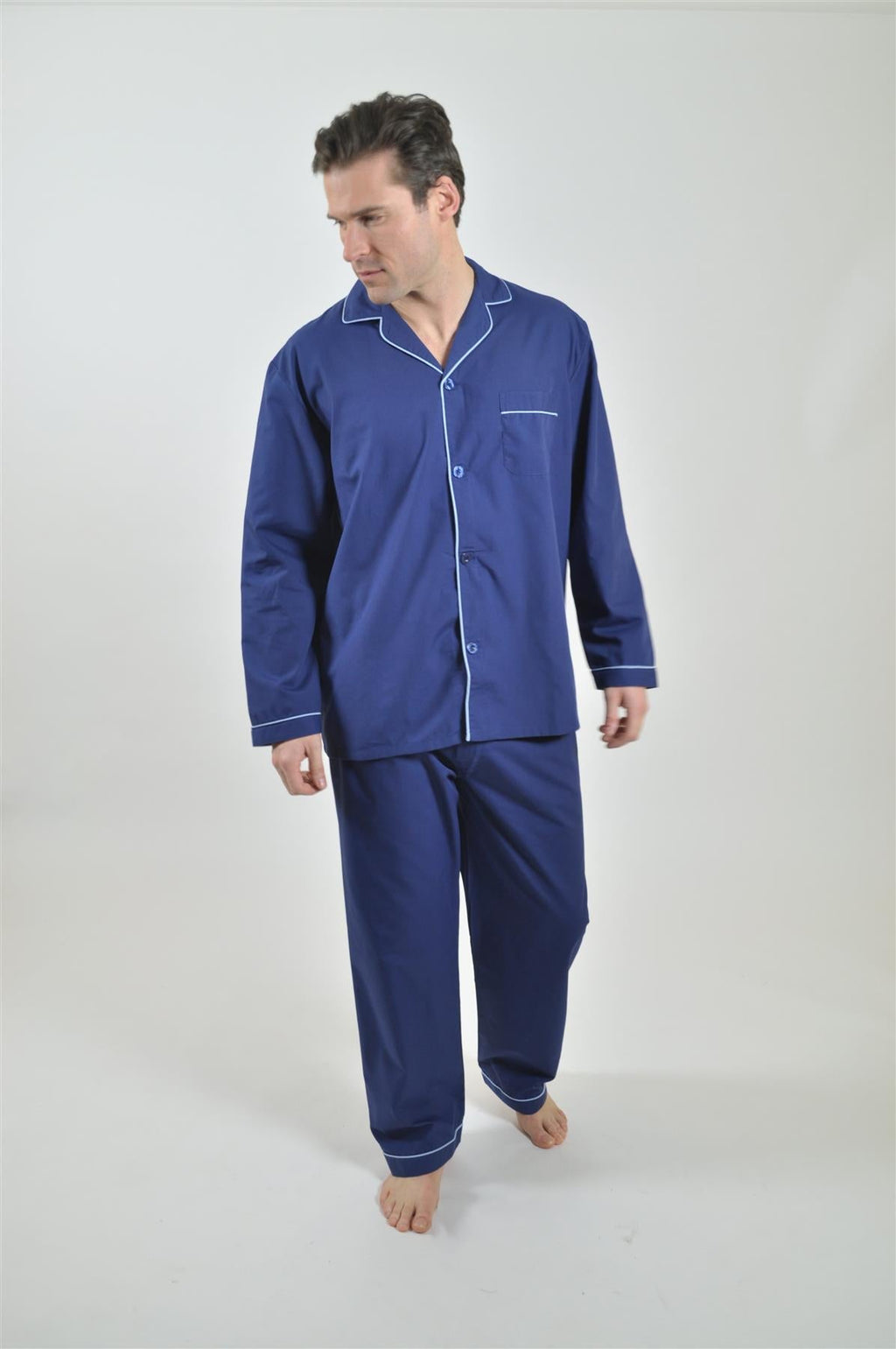 Rael Brook Men's Plain Pyjamas Size Small-4XL  in  4 Colours