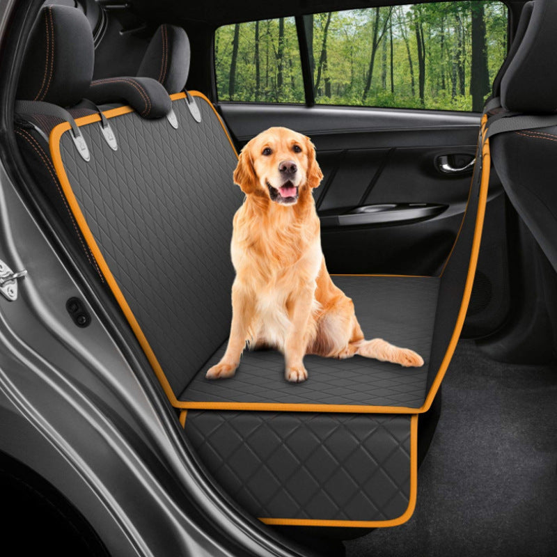 Dog Car Seat Cover View Mesh Pet Carrier Hammock Safety Protector Car Rear BackSeat Mat With Zipper And Pocket For Travel