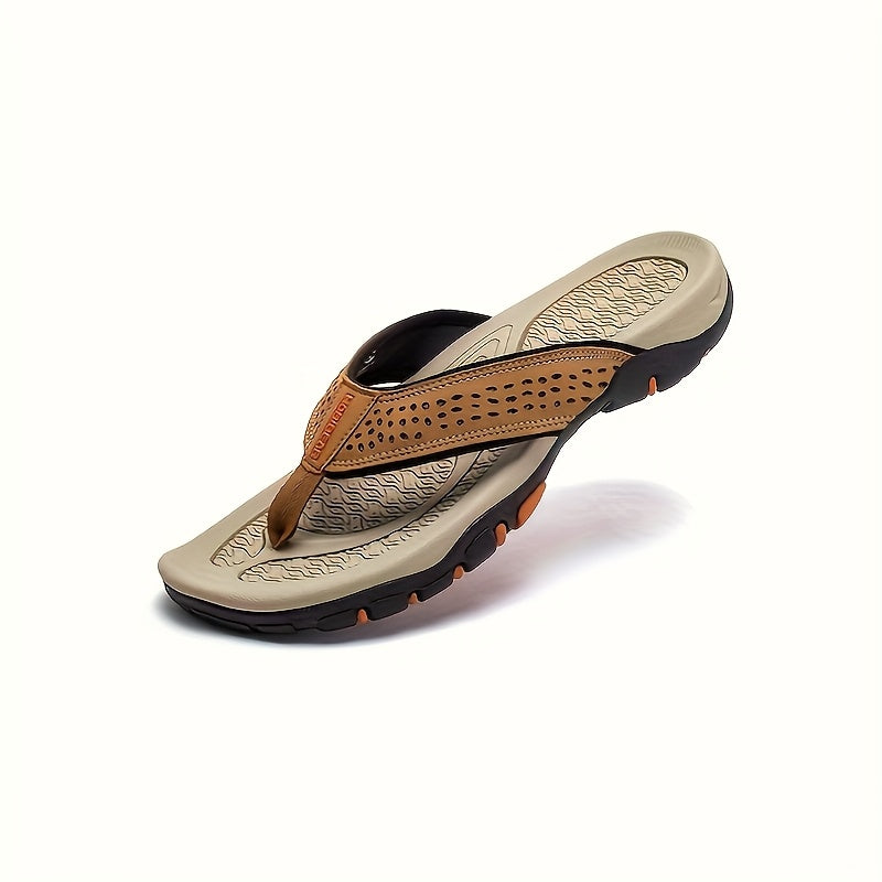 Vintage Fashion Outdoor Men'S Plus Size Round Toe Casual Slides