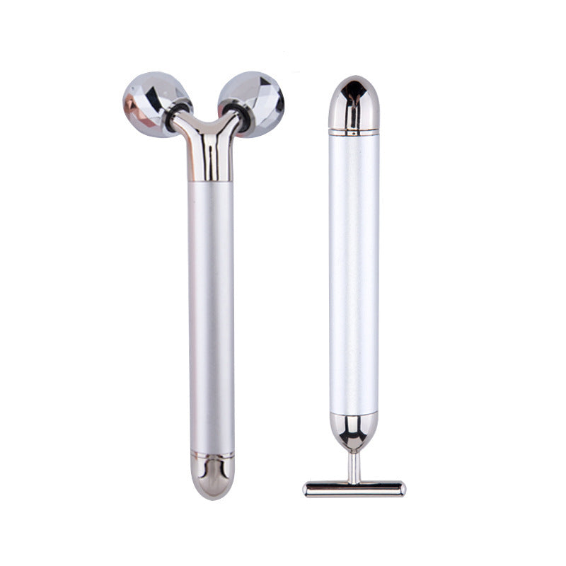 Metal 3D Roller T-shaped Gold Rod Set