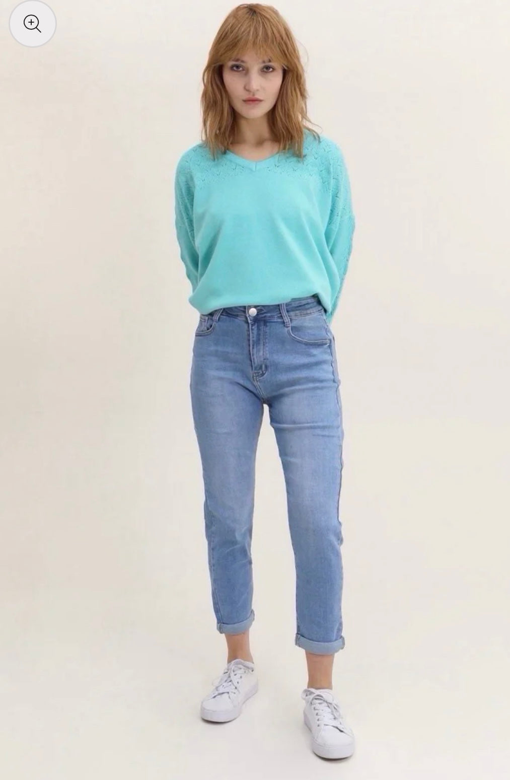 G Smack Mom Fit Jeans | Style M890 | Turn Up Ankle Denim