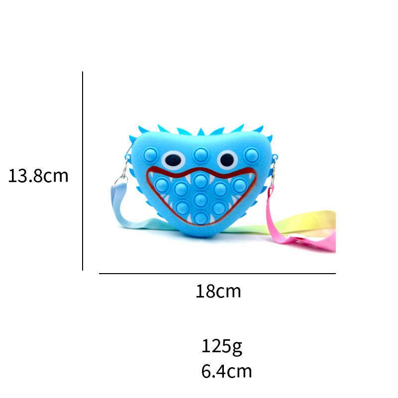 Rat Killing Pioneer Little Monster Bag Poppy Playtime Decompression Bubble Silicone Messenger Bag