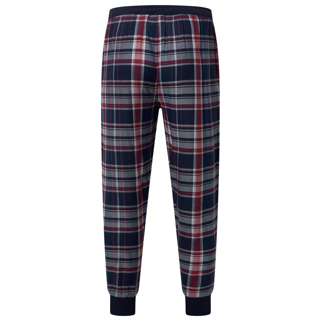 Lucky Brand Mens Pyjama Set Crew Neck Flannel Pants Cotton Lounge Sleepwear