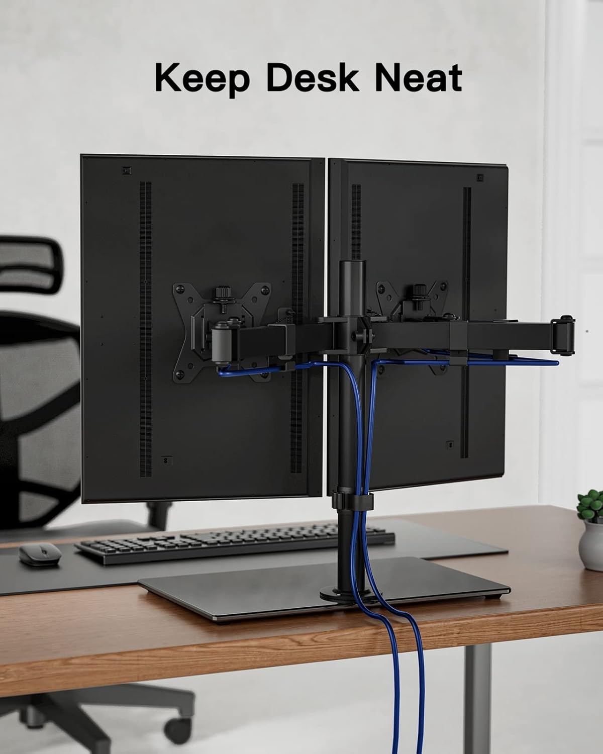 Dual Monitor Stand 13 to 32 Inch Freestanding Dual Arm Adjustable ErGear