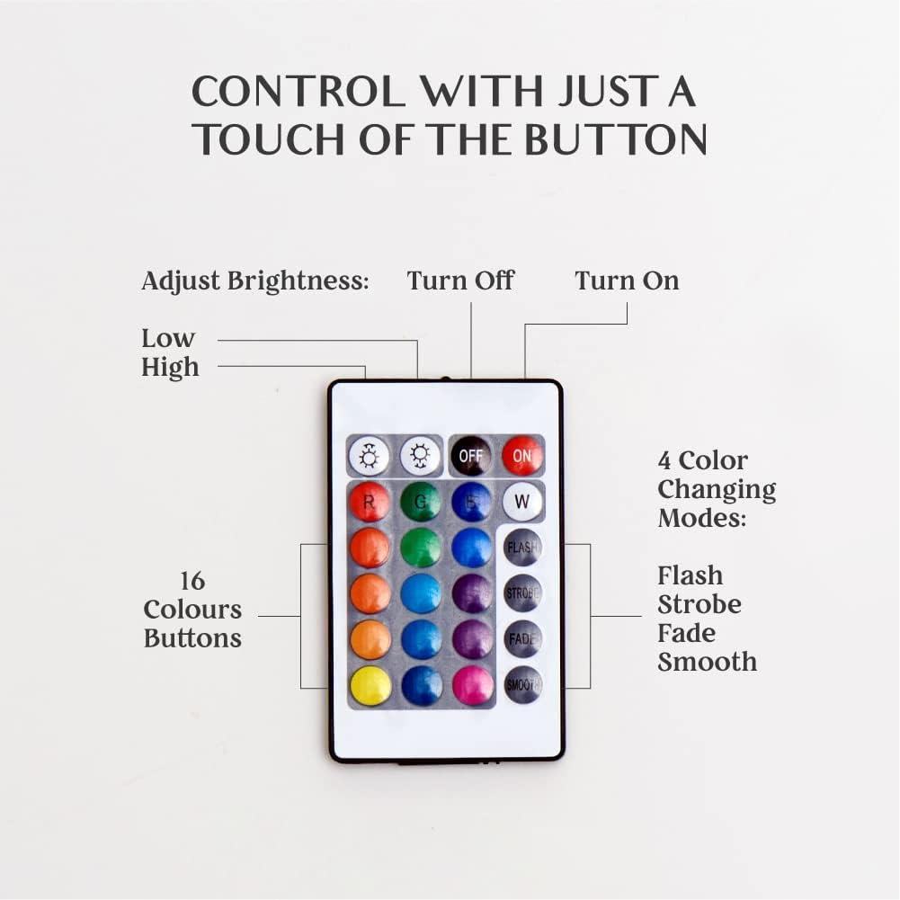 Moon Beam 3D LED Light 15cm - Home Decor LED Lamp - Moon Model Light Up Wireless