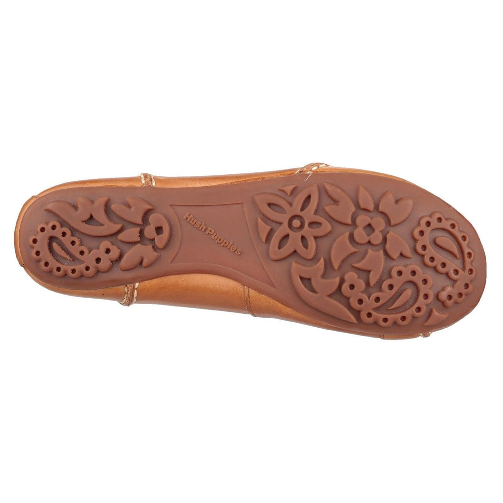 Hush Puppies Janessa Slip On Ladies Shoes in Tan