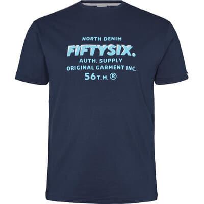 North 56* Men's Premium Cotton Printed Tee Shirt (21322) 2XL-8XL 2 Colours