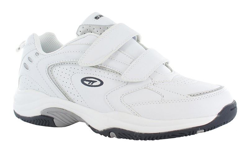 Hi Tec Men's Blast Lite EZ Touch Strap Walking/Running Trainers in White