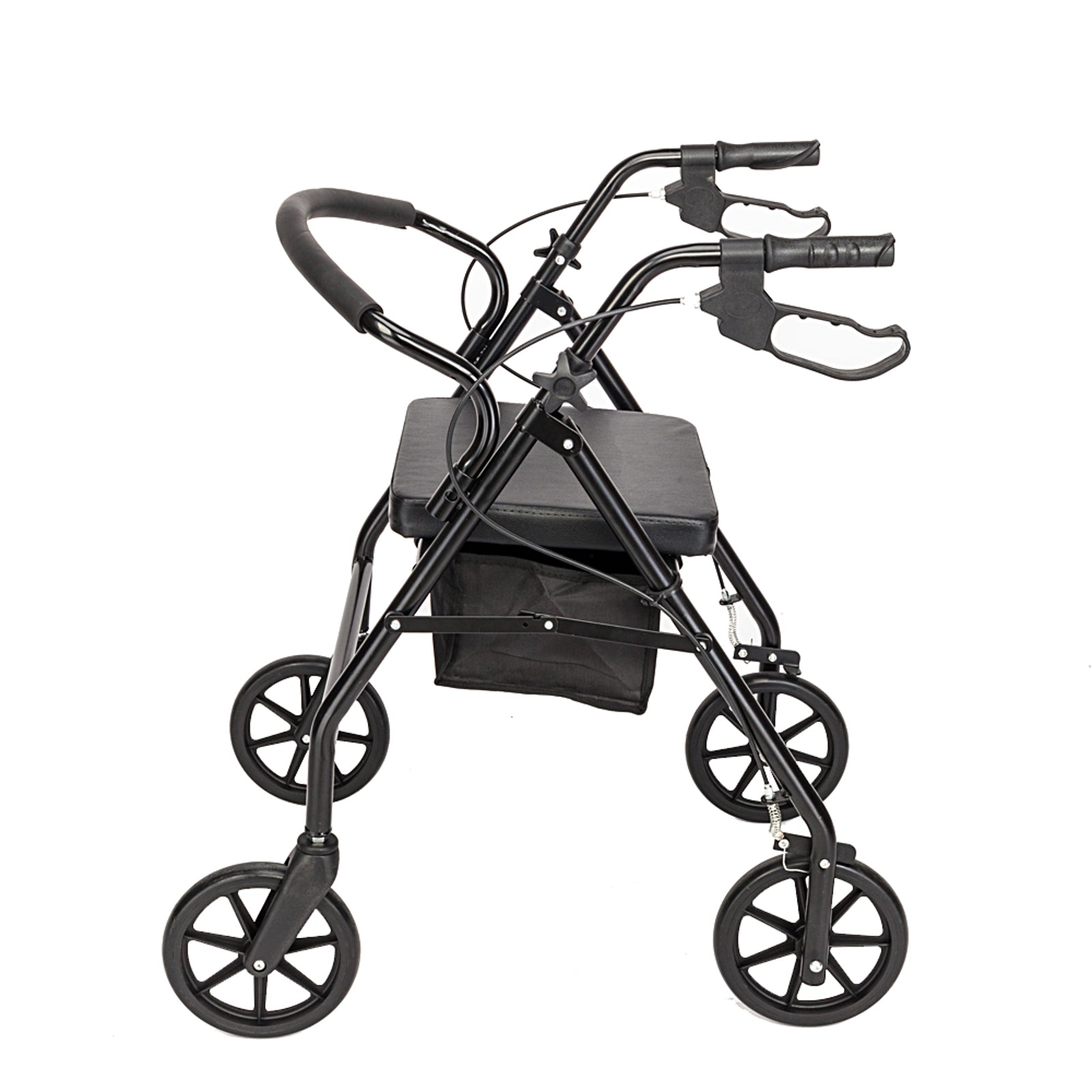 Ultra Lightweight Folding Rollator Walker – Adjustable, Portable Aid for Elderly