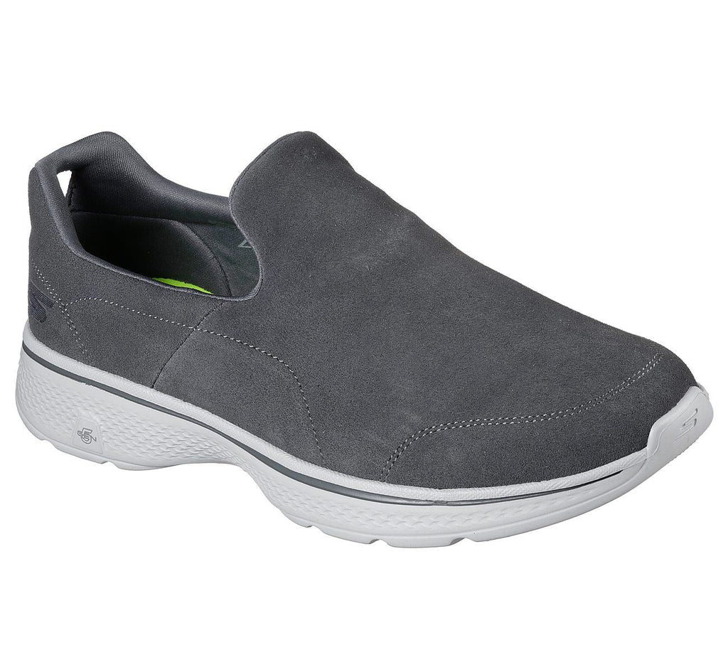 SKECHERS Men's Go Walk 4 - Expertise Smart Casual Shoes/Trainers in Charcoal 6 to 13