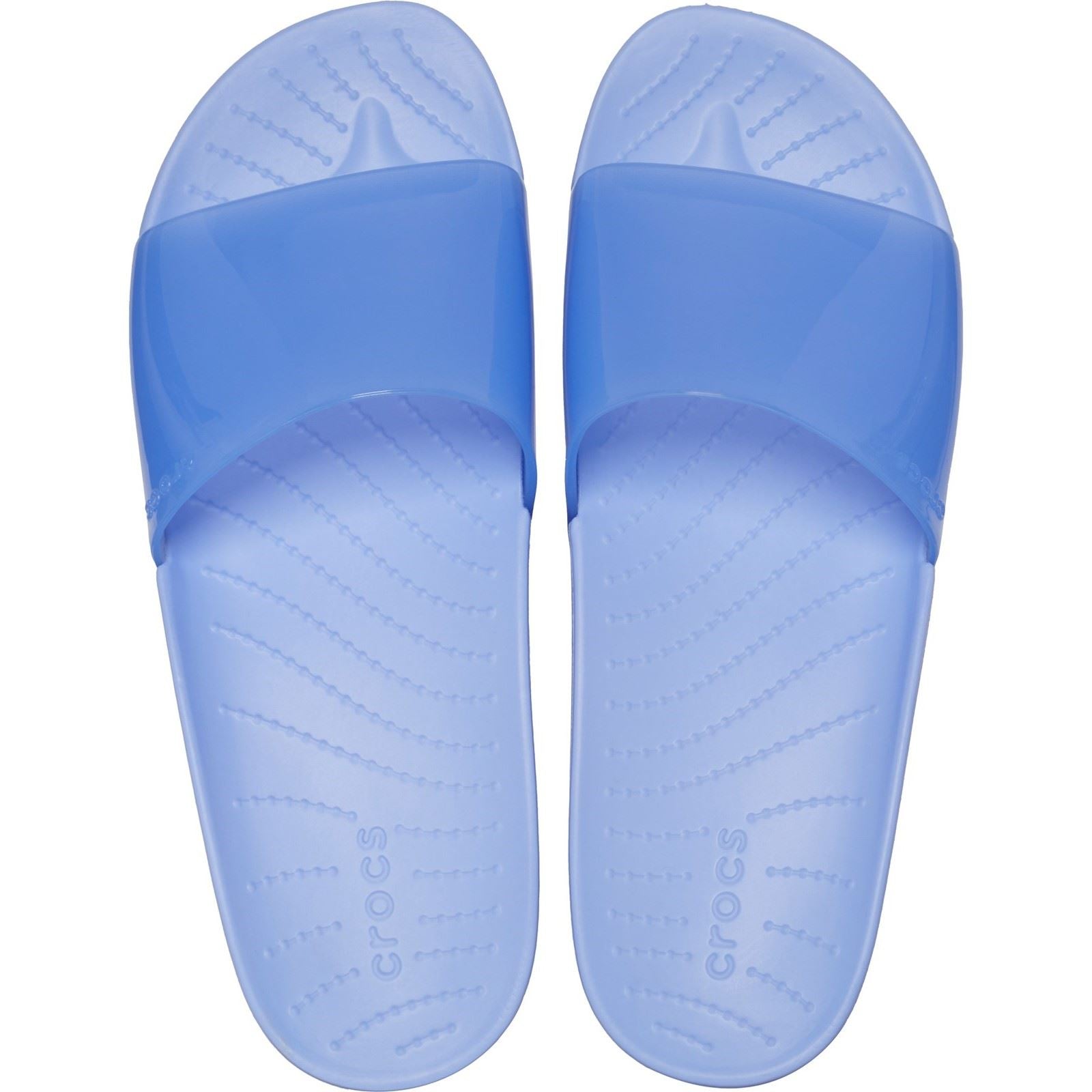 Crocs Women's Splash Gloss Slide in Moon Jelly 4 to 8