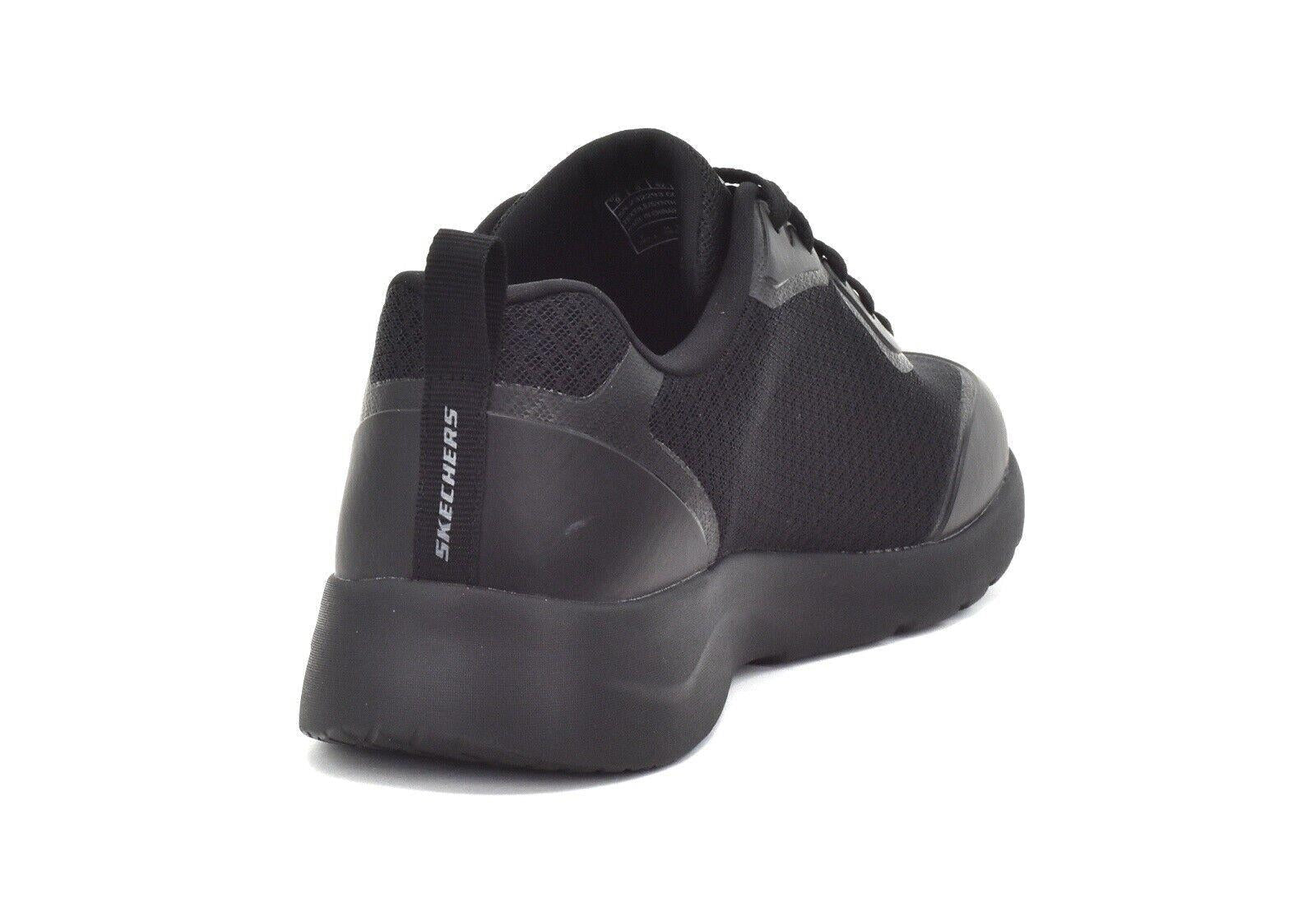 Men's Skechers Dynamight 2.0 Full Pace All Black Trainers Shoes